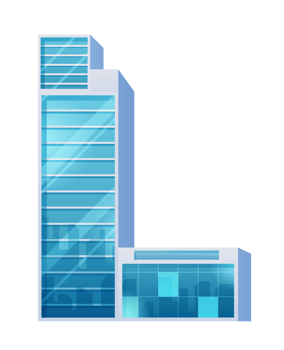 Futuristic Towers and buildings in modern style png