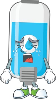 Wall hand sanitizer Cartoon character vector