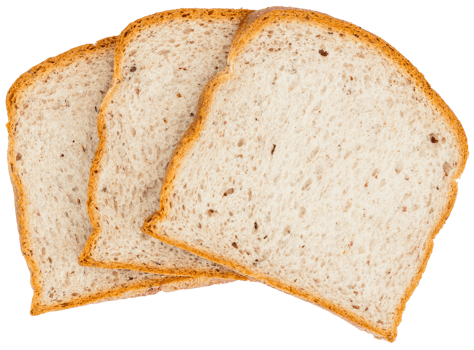 Slice of germinated brown rice breads png