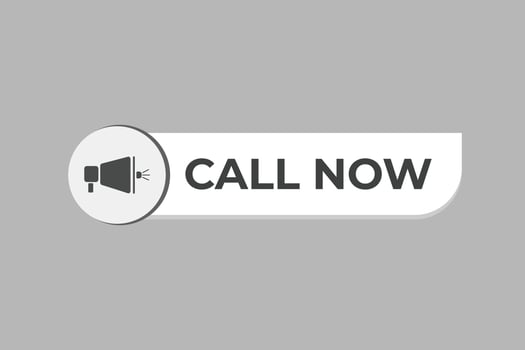 Call Now Button. web template, Speech Bubble, Banner Label Call Now. sign icon Vector illustration
