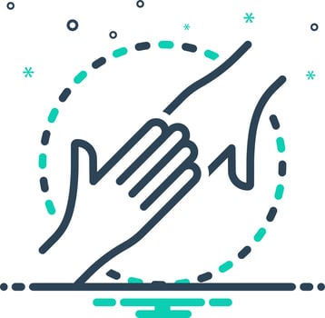 mix icon for endorsement vector