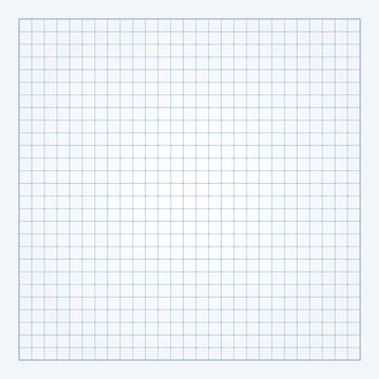 Grid paper white background blue line vector