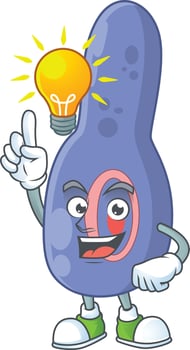 Clostrisium botulinum Cartoon character vector