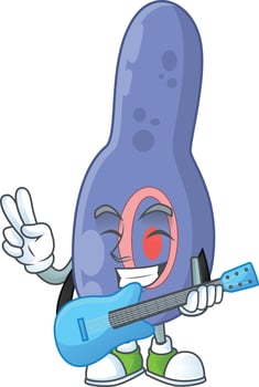 Clostrisium botulinum Cartoon character vector