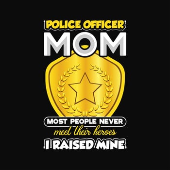 Police T-shirt Design vector