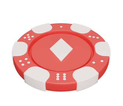 casino chip diamond red 3d png