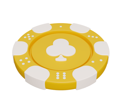 casino chip club yellow 3d png