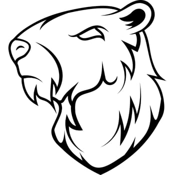 capybara icon animal mascot vector