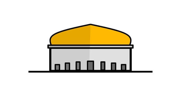 mosque illustration, mosque icon with elegant concept, perfect for ramadan or eid design vector