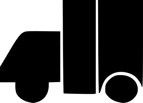 black and white of car cartoon vector