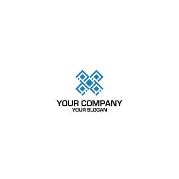 IP Barcode Logo Design Vector