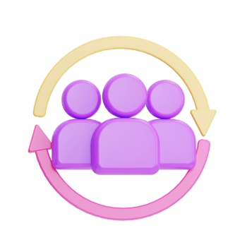 Business Icon, Group , 3D Illustration png