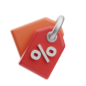 E-Commerce discount 3D Illustration png