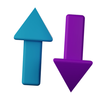 Up Down 3D Icon png