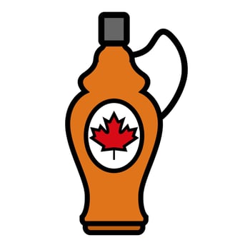 Illustration Vector Graphic of maple syrup canadian, food canada, food bottle icon
