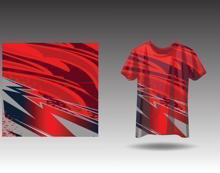 Tshirt sports design for racing  jersey  cycling  football  gaming vector