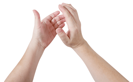 Woman hands applause isolated png