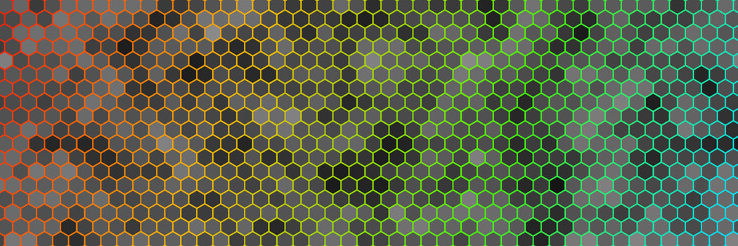 Abstract design element with dark geometric background of hexagons shape pattern vector