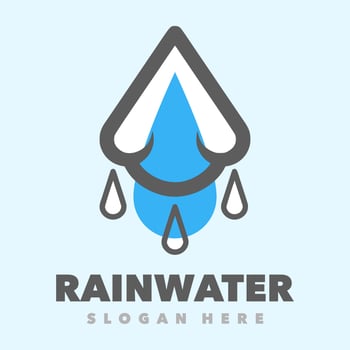 Rain water drop vector