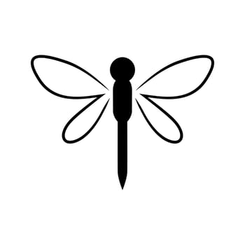 dragonfly symbol vector logo