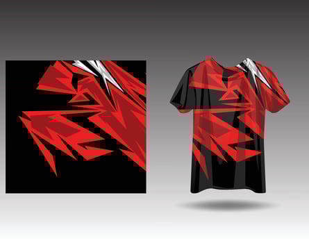 Tshirt sports design for racing  jersey  cycling  football  gaming vector