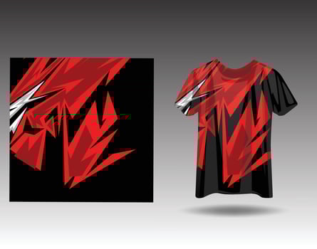 Tshirt sports design for racing  jersey  cycling  football  gaming vector