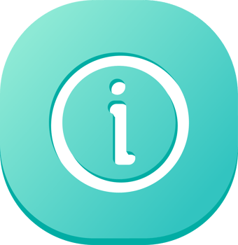 Info icon in flat design style. Information sign illustration. png
