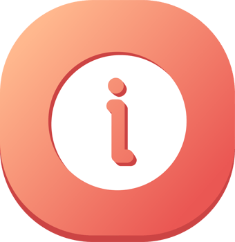 Info icon in flat design style. Information sign illustration. png