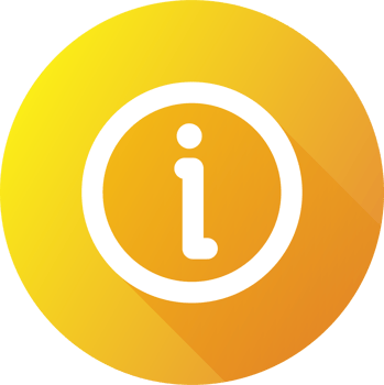 Info icon in flat design style. Information sign illustration. png