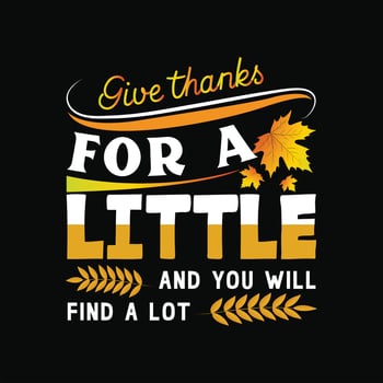 Thanks Giving Day T-shirt Design vector