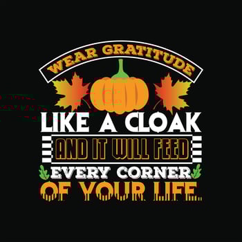 Thanks Giving Day T-shirt Design vector
