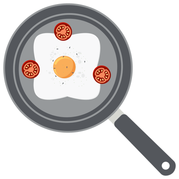 Fried Egg Yolk Tomato Frying Serving Food png