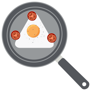 Fried Egg Yolk Tomato Frying Serving Food png