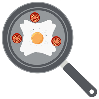 Fried Egg Yolk Tomato Frying Serving Food png