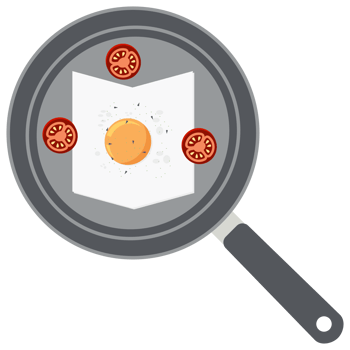 Fried Egg Yolk Tomato Frying Serving Food png