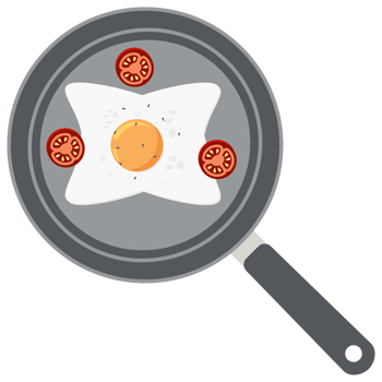 Fried Egg Yolk Tomato Frying Serving Food png