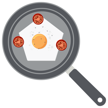 Fried Egg Yolk Tomato Frying Serving Food png