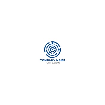Maze C Logo Design Vector