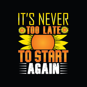 Sunflower T-shirt Design vector