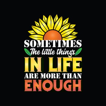 Sunflower T-shirt Design vector