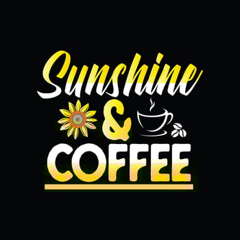 Sunflower T-shirt Design vector