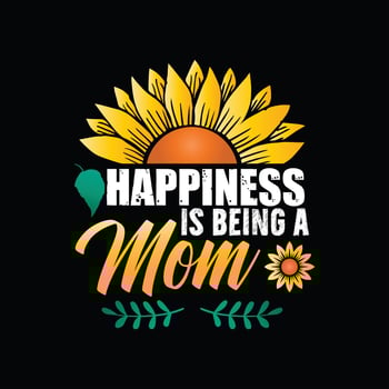 Sunflower T-shirt Design vector