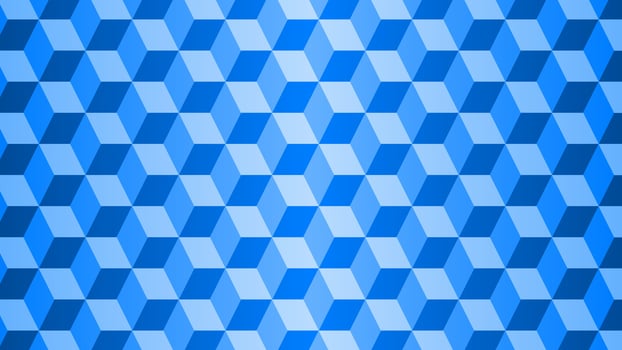 Geometric pattern of cube. Illustration of geometric pattern with blue color. Pattern of square shape for background, layout, decoration, template, texture or wallpaper in graphic design vector