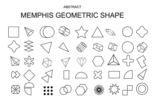 Abstract shape vector design element