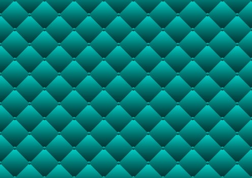 Cyan padded upholstery leather texture vector