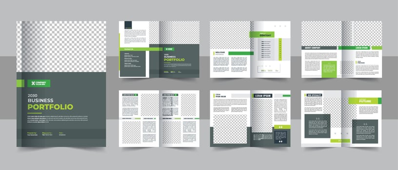 Company profile brochure template or multipage business brochure design template design vector