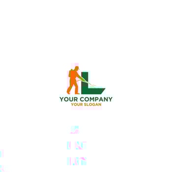 L Pest Control Logo Design Vector