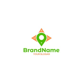 Point Real Estate Logo Design Vector