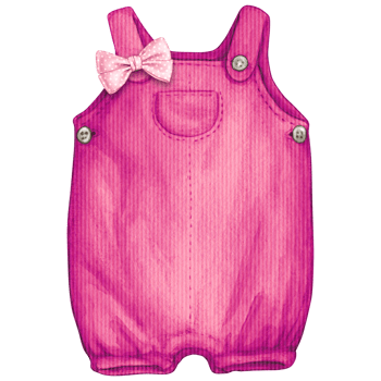Watercolor hand drawn baby clothes png