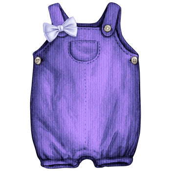 Watercolor hand drawn baby clothes png